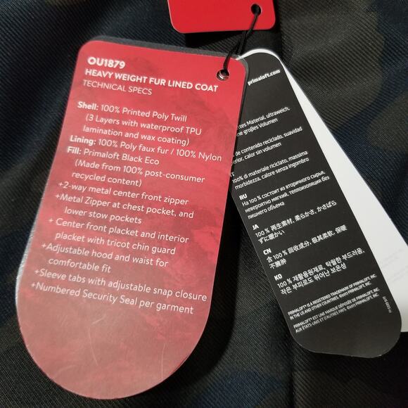 NWT Outdoor United Parka Small Camo Hercules Storm Waterproof Waxed Coating - Picture 13 of 16